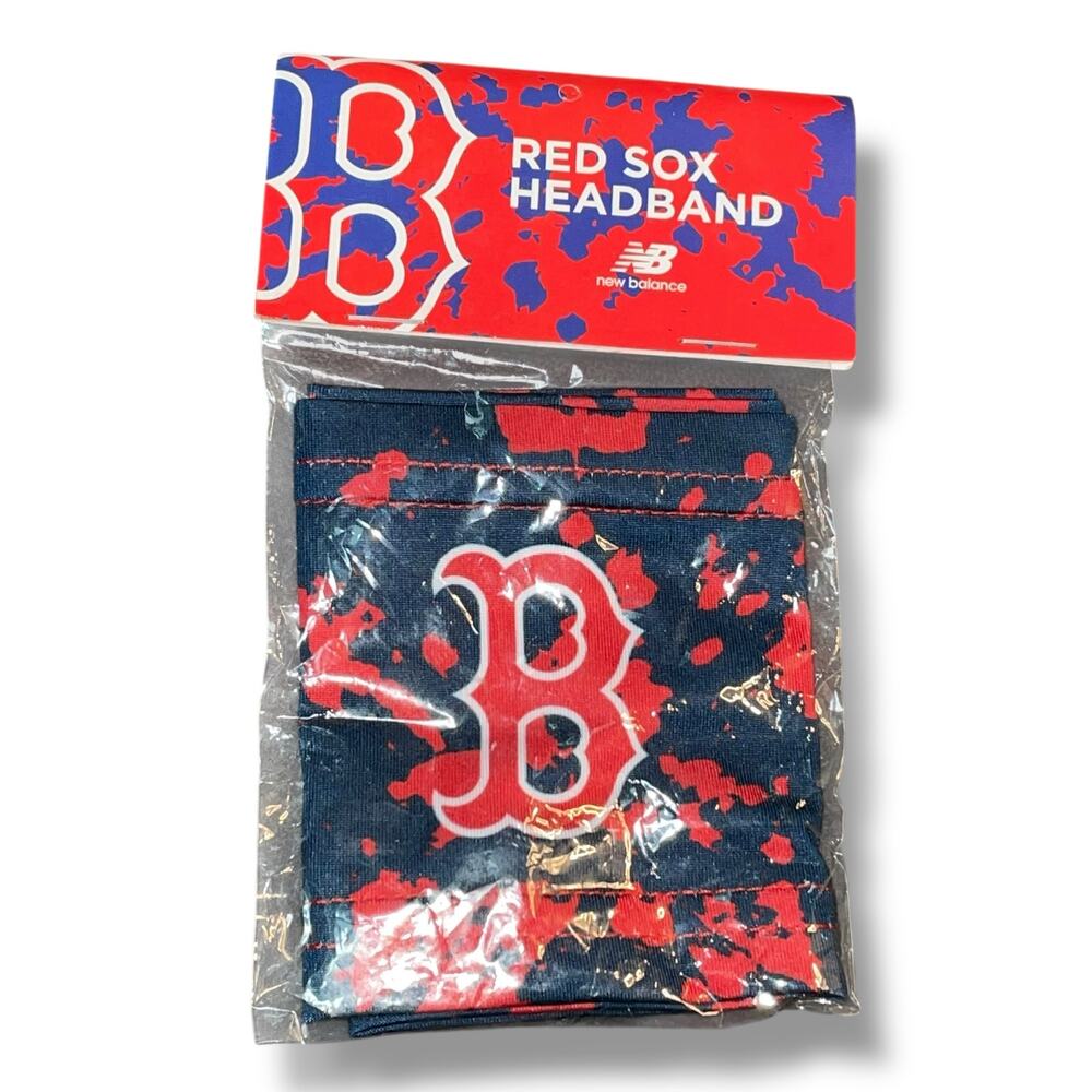 Boston Red Sox New Balance Headband Fenway SGA 5/16/22 Stadium Giveaway Navy Red - Picture 2 of 11